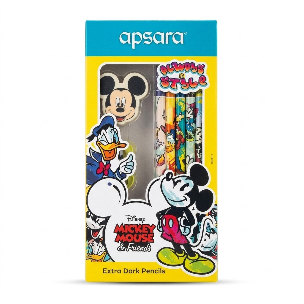 Apsara Disney Mickey Mouse & Friends Extra Dark Pencils
