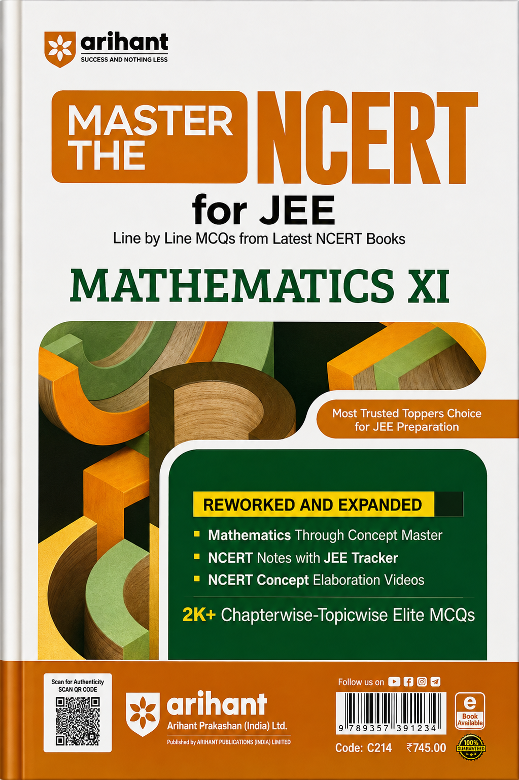 Master the NCERT for JEE Mathematics XI | Line by Line MCQs from Latest NCERT Books | Arihant