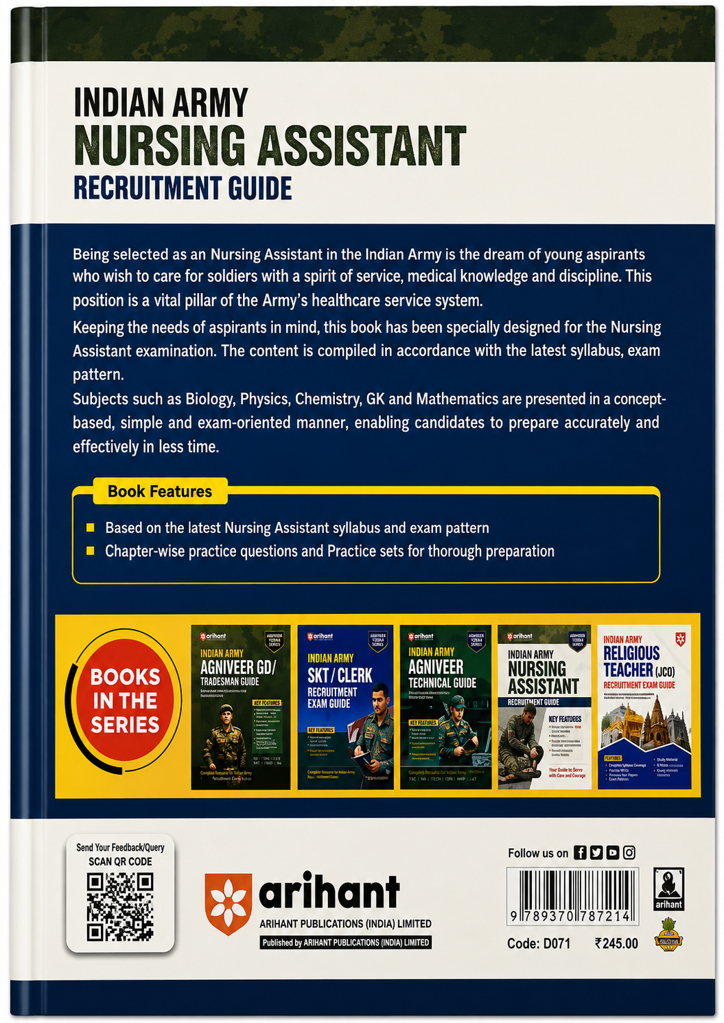 Indian Army Nursing Assistant Recruitment Guide 2026 | Complete Syllabus | Arihant