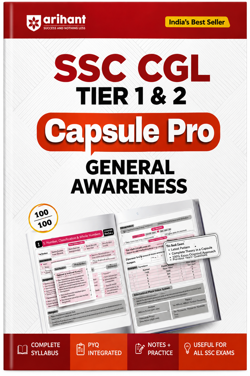 SSC CGL Tier 1 & 2 General Awareness Capsule Pro | Complete Syllabus, PYQs, Notes & Practice | Arihant