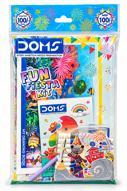DOMS Fun Fiesta Art Kit | Complete Drawing & Colouring Kit
