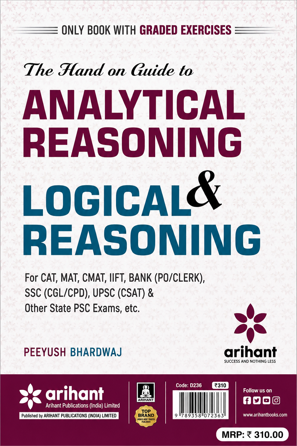 The Hand on Guide to Analytical Reasoning & Logical Reasoning | Arihant | By Peeyush Bhardwaj
