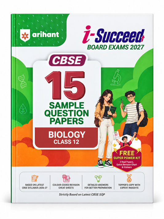 Arihant i-Succeed CBSE Class 12 Biology 15 Sample Question Papers Board Exams 2027 book cover