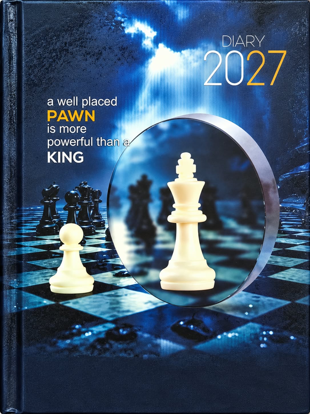 2027 premium executive diary with an elegant printed cover design for office use, daily planning, and corporate gifting.