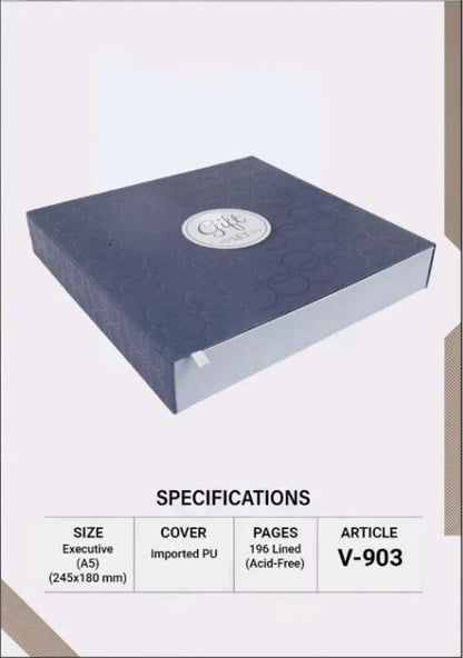 Vision Diaries V-903 Premium Corporate Gift Set – Executive A5 Diary