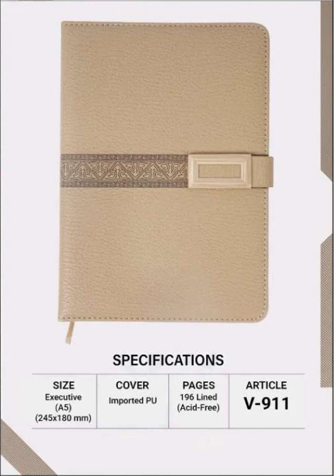 2027 Premium Corporate Gift Set – V-911 | Customizable Diary & Pen Gift Box