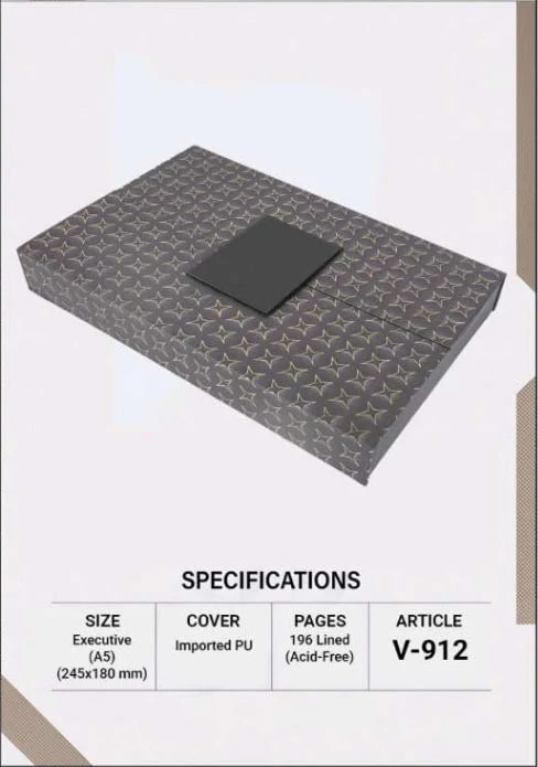 Vision Diaries V-912 Premium Corporate Gift Set – Executive A5 Diary