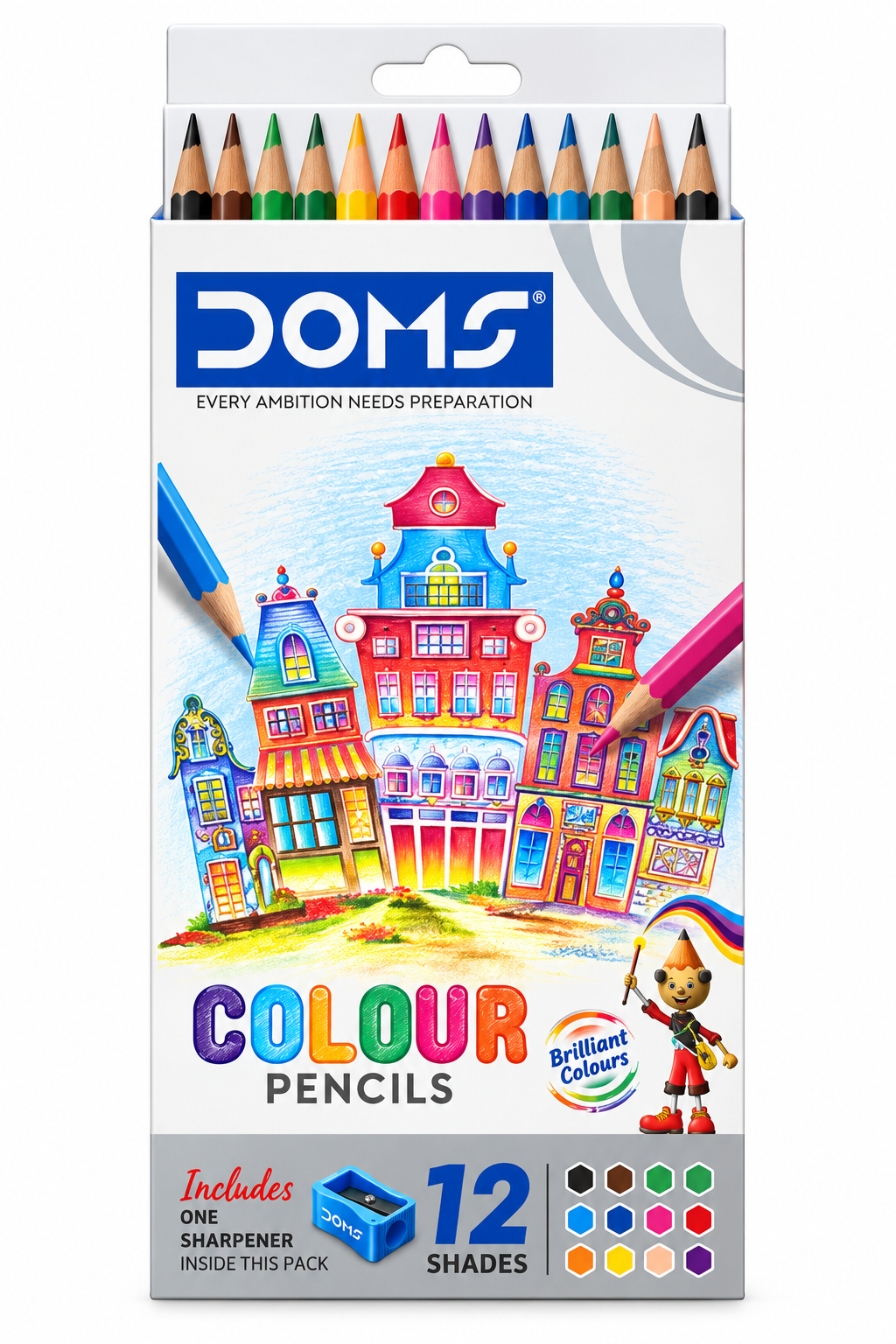 DOMS Colour Pencils – 12 Shades