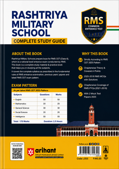 RMS Rashtriya Military School Class 9 Entrance Test 2026 – Complete Study Guide