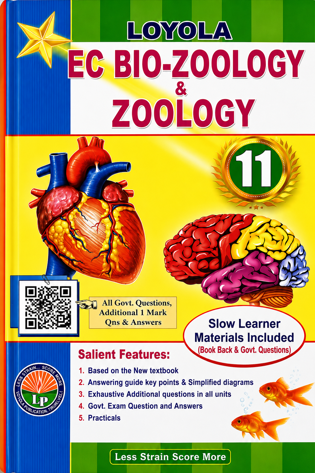 Loyola EC Bio Zoology and Zoology Class 11 guide book cover