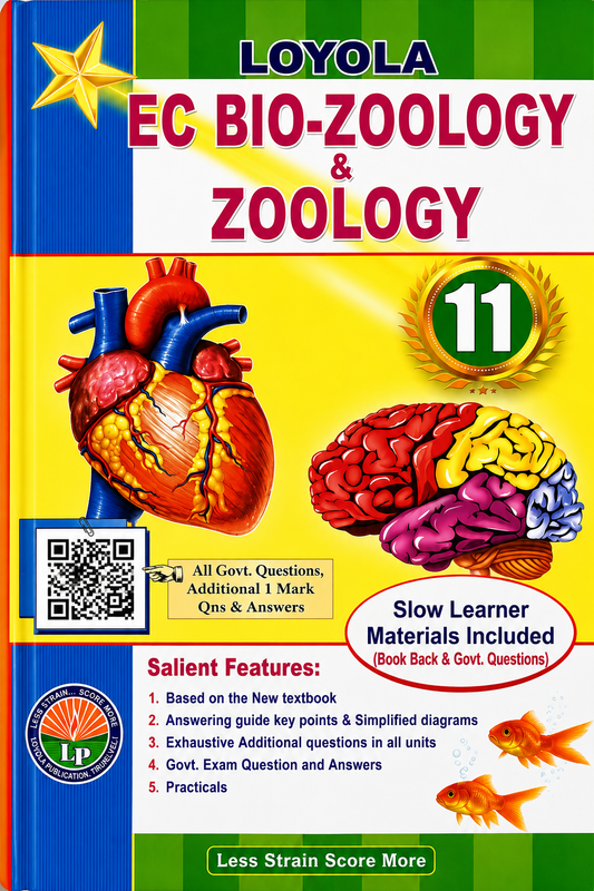 Loyola EC Bio Zoology and Zoology Class 11 guide book cover