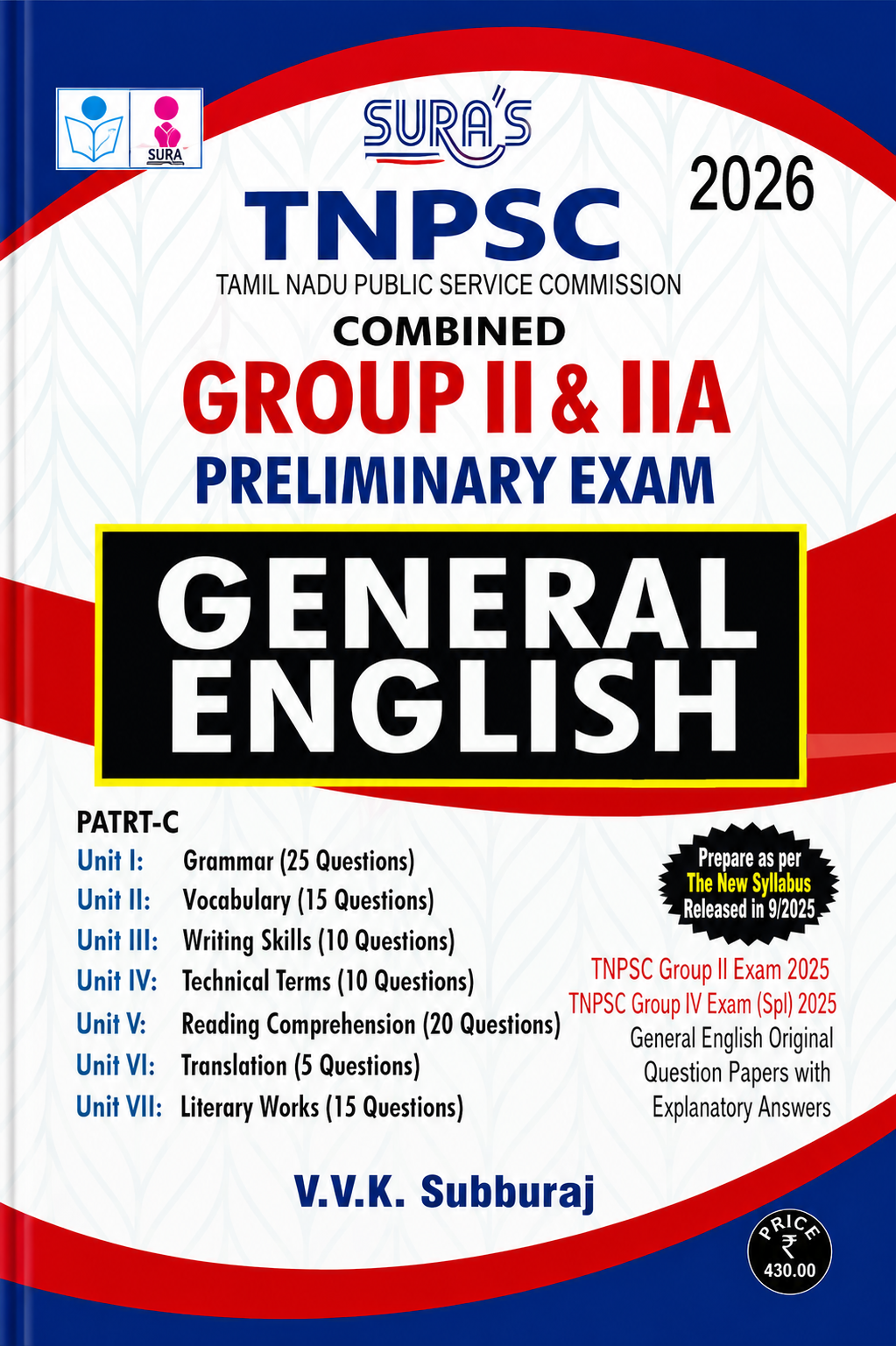 Sura’s TNPSC Group II & IIA Preliminary Exam 2026 – General English