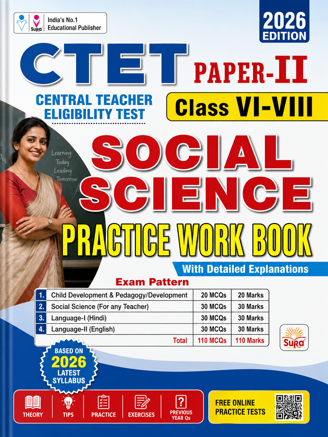 CTET 2026 Paper-II Social Science Practice Work Book | Classes VI–VIII