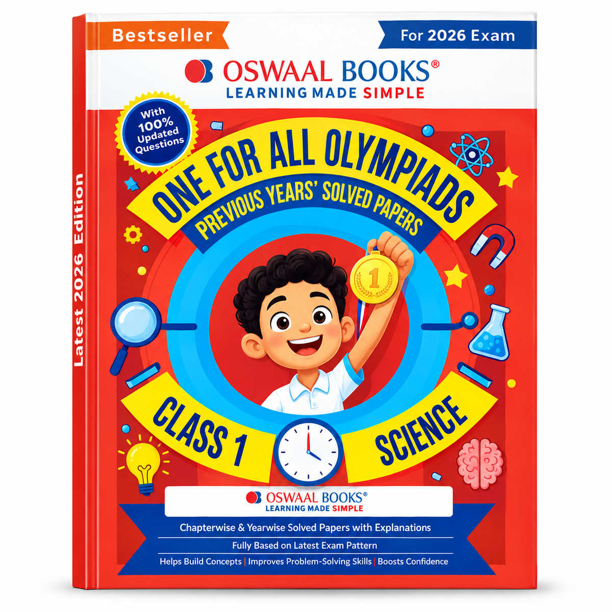 Oswaal One For All Olympiads Class 7 Science – Previous Years’ Solved Papers | 2026 Exam