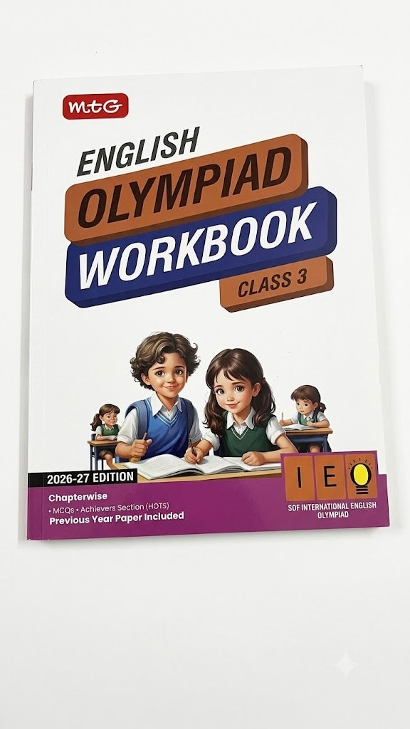 MTG International English Olympiad (IEO) Workbook | Class 3 (2026–27 Edition)