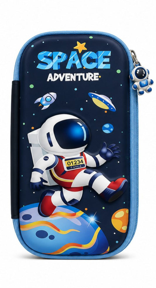 Space adventure astronaut hardtop pencil box for kids