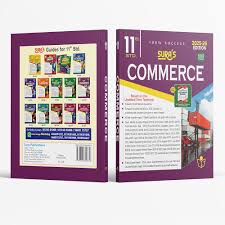 Two books on commerce with a purple cover and white text on a white background