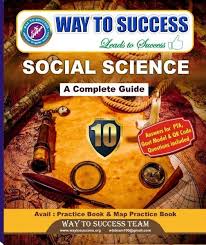 Book titled 'Way to Success Social Science' on a wooden background