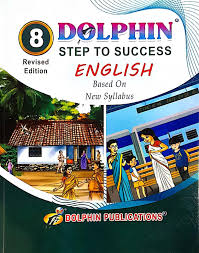 Book titled 'Step to Success English' by Dolphin Publications with images of children and a school building on the cover.