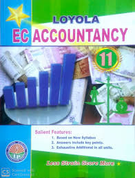 Loyola EC Accountancy textbook for class 11 with colorful cover design