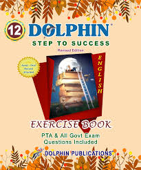 Dolphin Exercise Book for Class 12 with cover design and text
