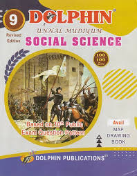 Dolphin Social Science textbook for Class 9 with cover design and branding.