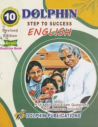 Book cover of 'Dolphin Step to Success English' with images of children and text on a green background