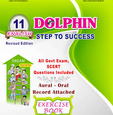 Dolphin English Step to Success exercise book for Class 11 with green and white design