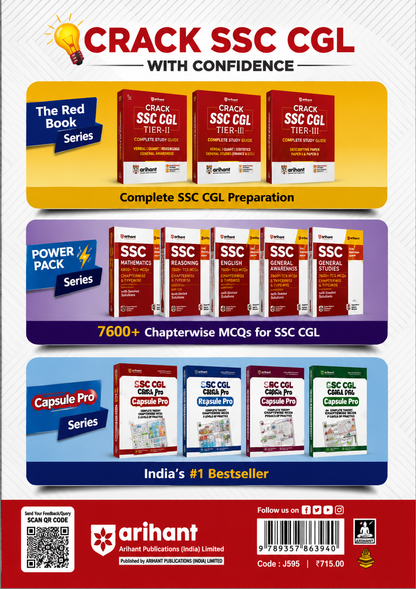 SSC Maths Chapterwise 7600+ MCQs | Power Pack 2nd Edition | CGL, CHSL, CPO, MTS, GD & Steno | Eduquity & TCS Questions Till January 2026