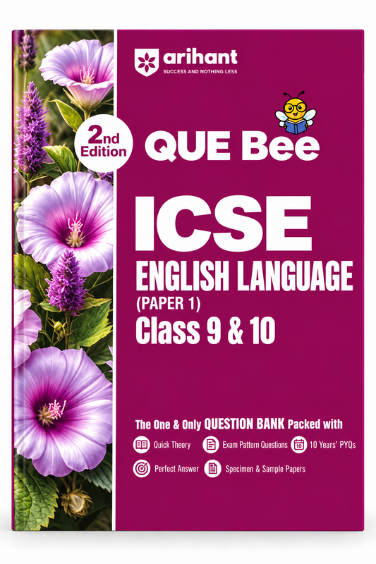 Arihant QUE Bee ICSE English Language Paper 1 Class 9 and 10 Question Bank 2nd Edition