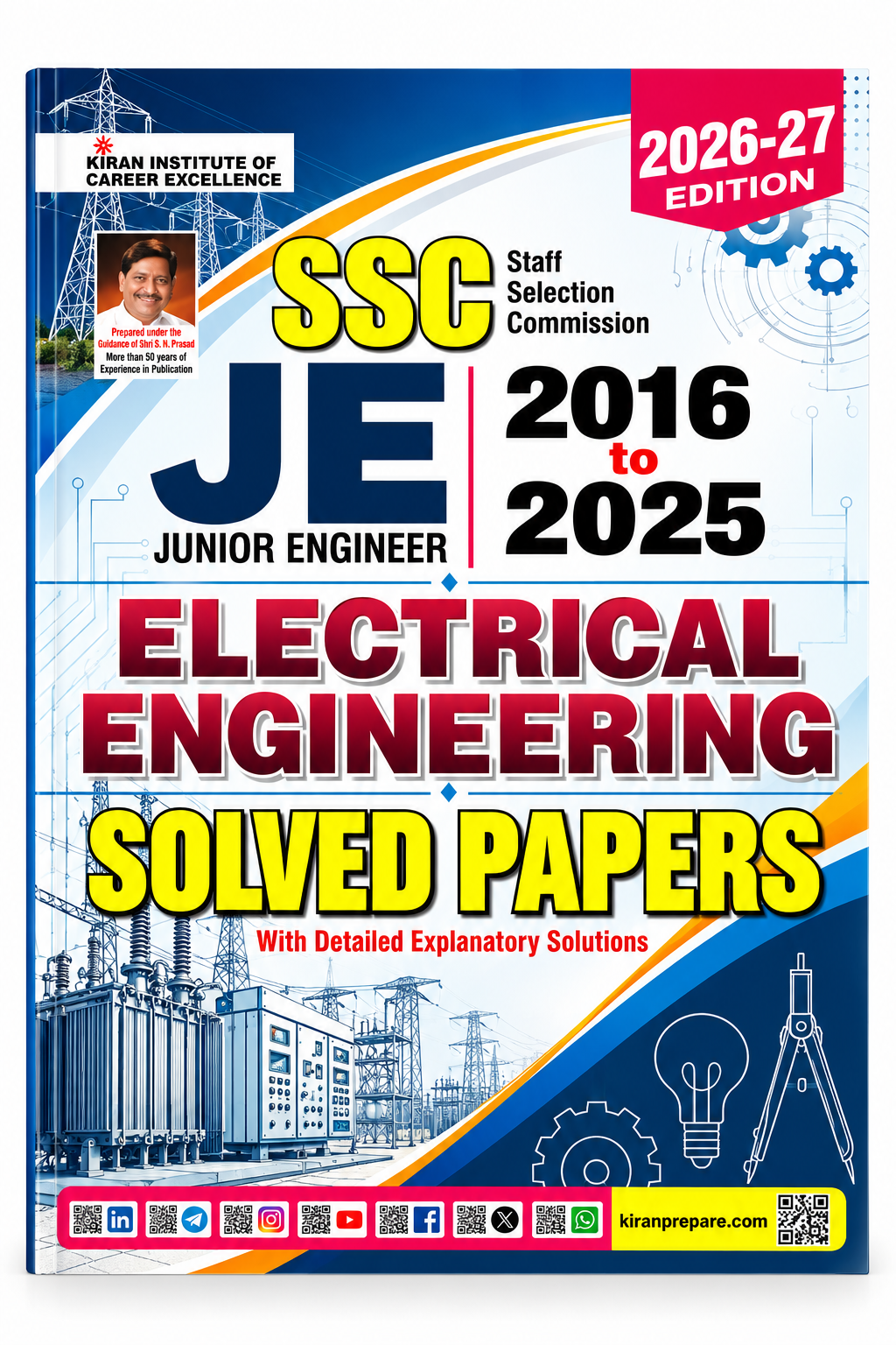 SSC JE Electrical Engineering Solved Papers 2026-27 Kiran Institute
