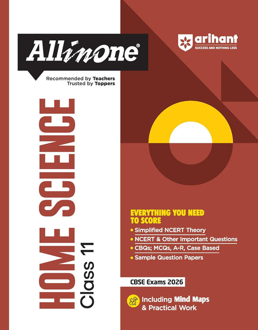Arihant All in One Home Science Class 11 for CBSE Exams 2025-26 |Revised Edition