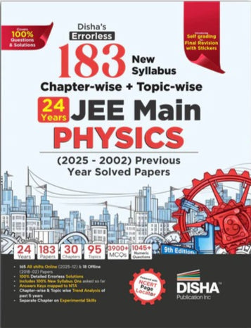 Disha's 183 New Syllabus Chapter-wise & Topic-wise JEE Main Physics
