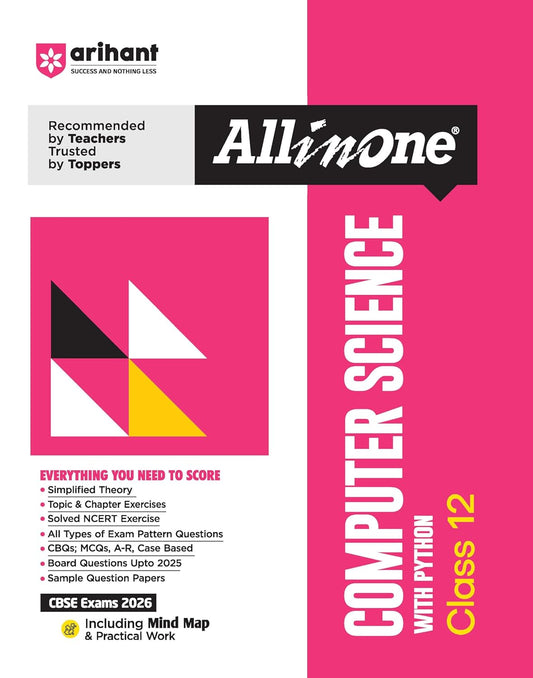 Arihant All in One Computer Science with Python Class 12 for CBSE Exams 2025-26