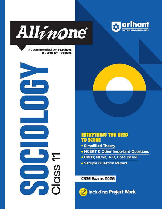 Arihant All in One Sociology Class 11 for CBSE Exams 2025-26 | Revised Edition