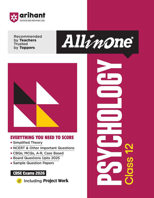 Arihant All in One Psychology Class 12 for CBSE Exams 2025-26