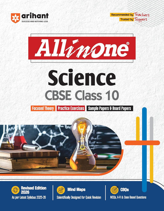 Arihant All in One Science Class 10 for CBSE Exams 2025-26 | Revised Edition