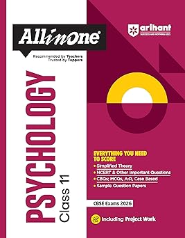 Arihant All in One Psychology Class 11 for CBSE Exams 2025-26 | Revised Edition