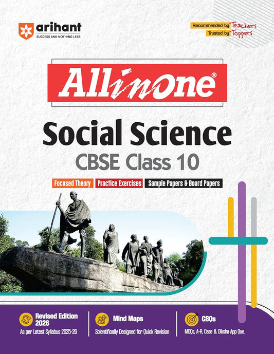 Arihant All in One Social Science Class 10 for CBSE Exams 2025-26 | Revised