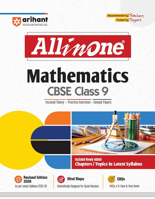 Arihant All in One Mathematics Class 9 for CBSE Exams 2025-26 | Revised Edition
