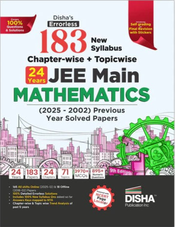 Disha's 183 New Syllabus Chapter-wise & Topic-wise JEE Main Mathematics