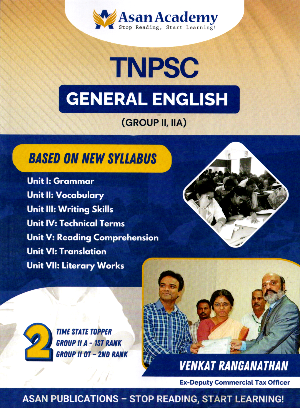 General English for TNPSC Group 2, 2A exams