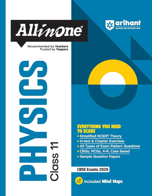 Arihant All in One Physics Class 11 for CBSE Exams 2025-26 | Revised Edition