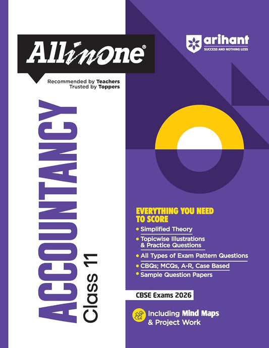 Arihant All in One Accountancy Class 11 for CBSE Exams 2025-26 | Revised Edition