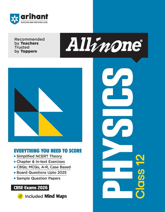 Arihant All in One Physics Class 12 for CBSE Exams 2025-26 | Revised Edition