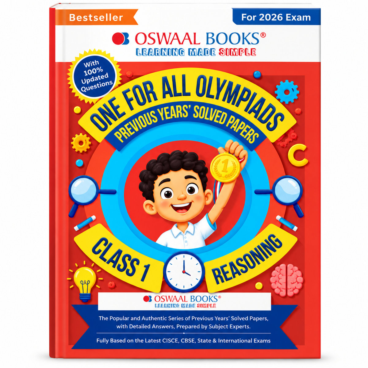 Oswaal One For All Olympiads Class 1 Logical Reasoning – Previous Years’ Solved Papers | 2026 Exam