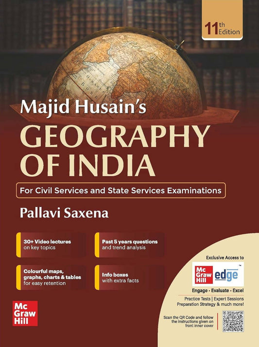 Geography of India (English) for UPSC CSE 2025 by Majid Husain and Pallavi Saxe