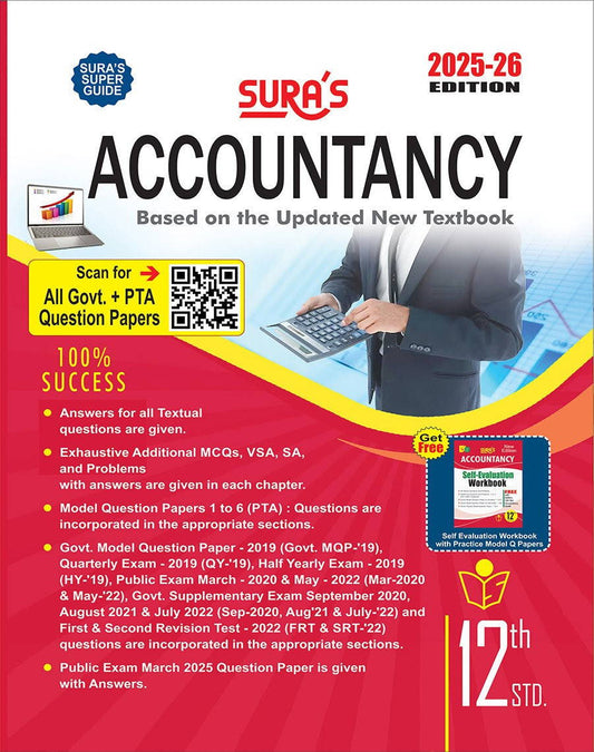 SURA`S 12th Standard Accountancy Guide in English Medium 2025-26 Latest Updated