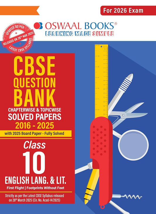 Class 10 ENGLISH LANGUAGE & LITERATURE Oswaal CBSE Question Bank Chapterwise