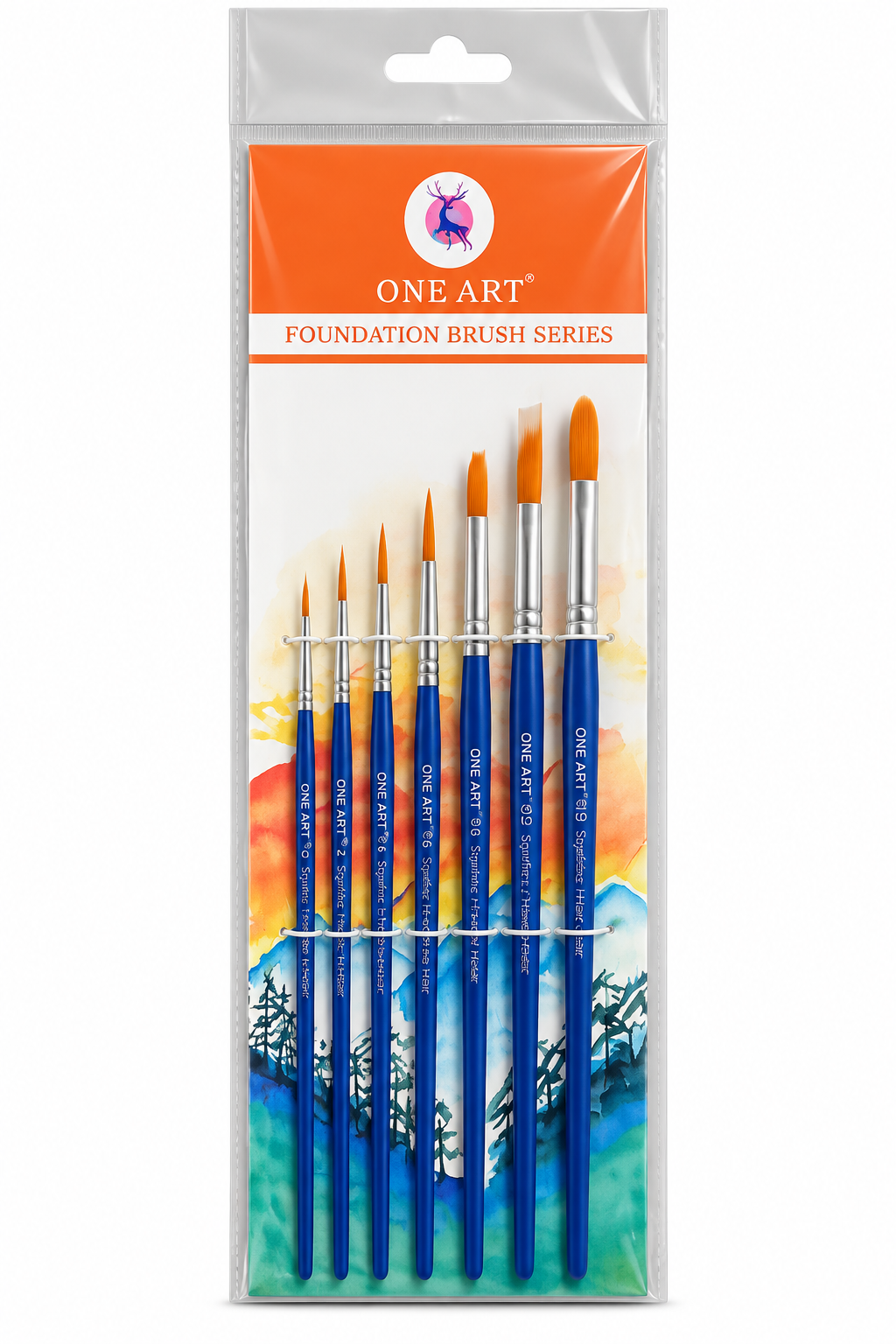 One Art Foundation Brush Series – 7 Pieces